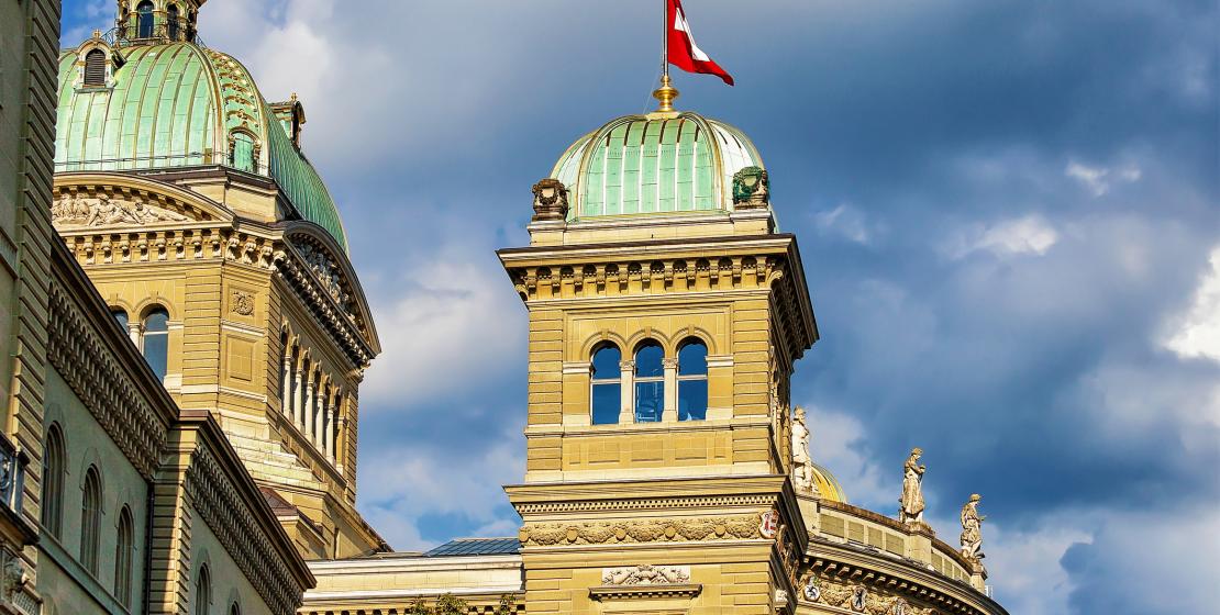 Ausschnitt des Bundeshaus in Bern